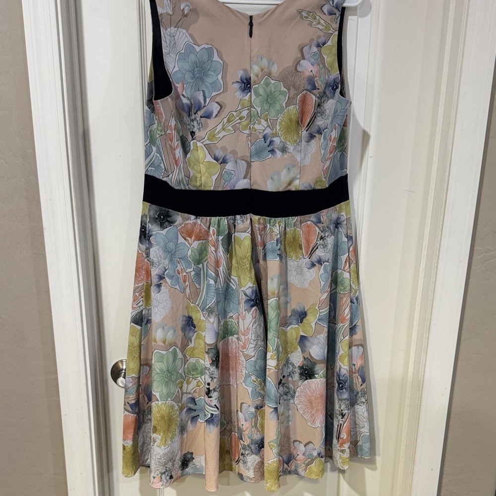 City Chic Floral Dress with Black Accent - Picture 5 of 5